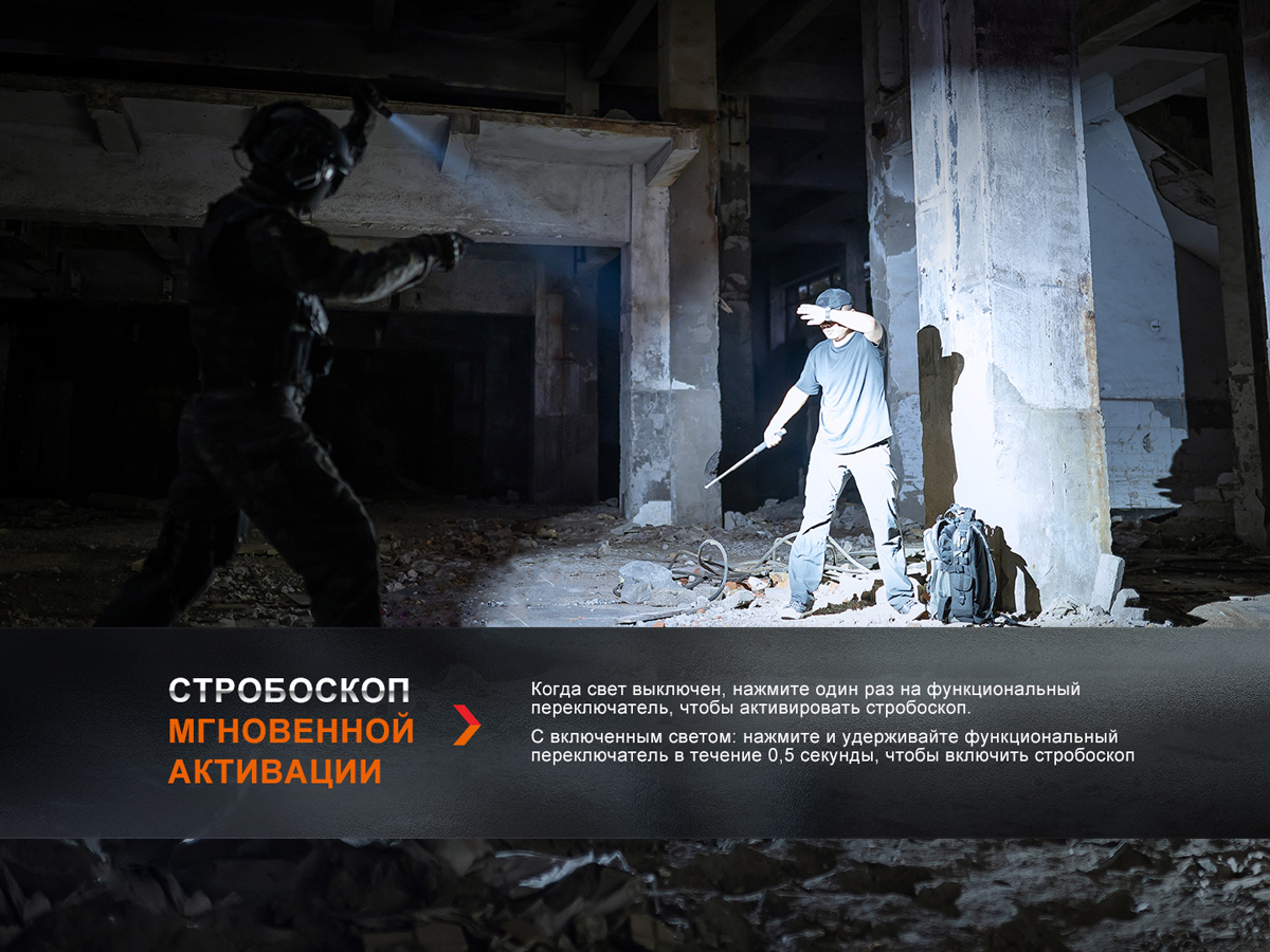Тактический фонарь Fenix PD36R Pro, PD36RPRO