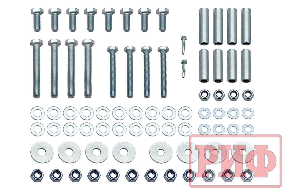 картинка Бампер задний РИФ Renault Duster 2015-2020 c квадратом под фаркоп и калиткой