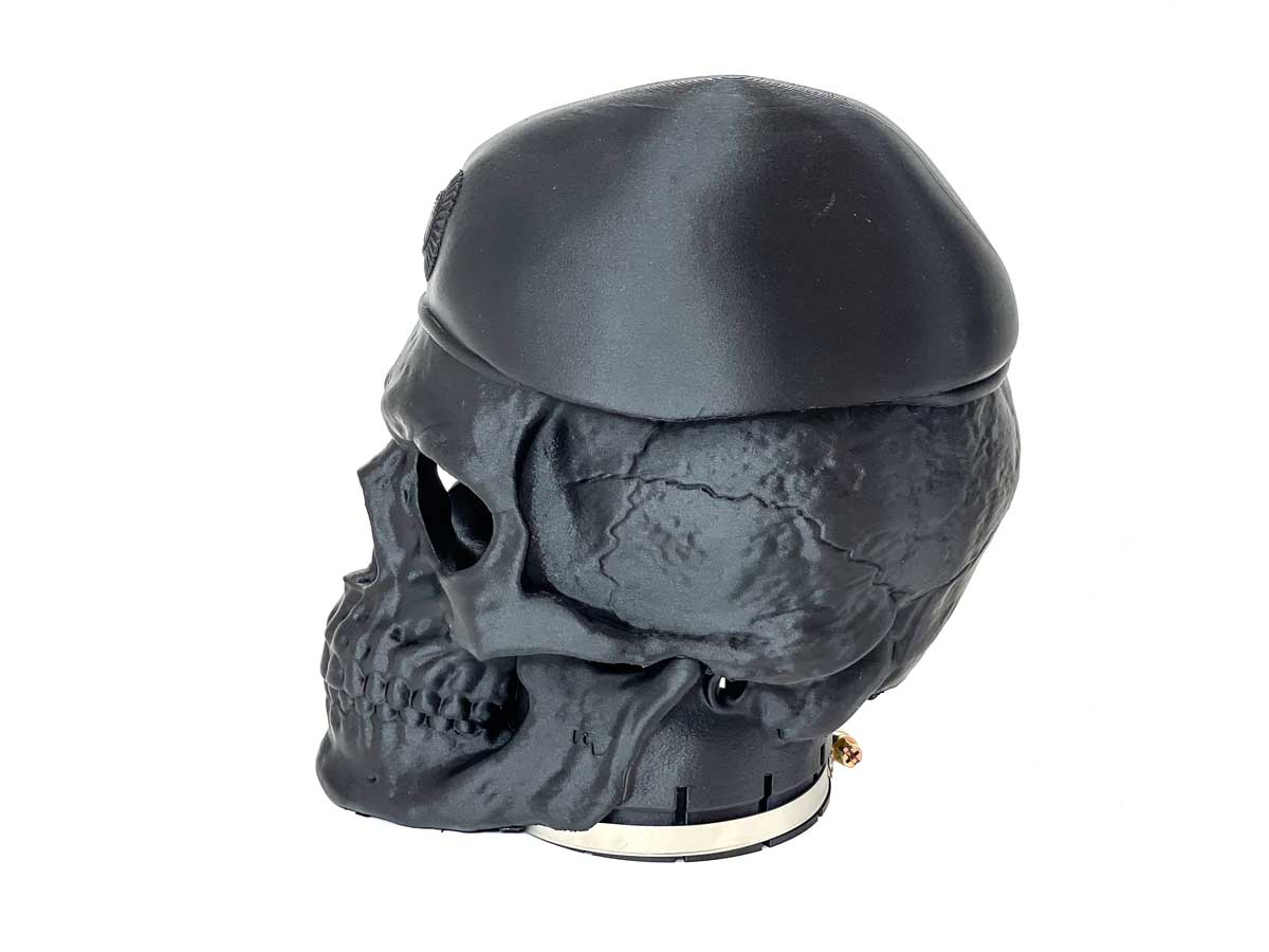 картинка Воздухозаборник (насадка) шноркеля впускной "Череп в берете" (3 дюйма)