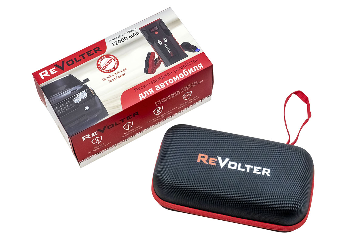 картинка Устройство пуско-зарядное портативное ReVolter QUASAR 12V 12000 mAh