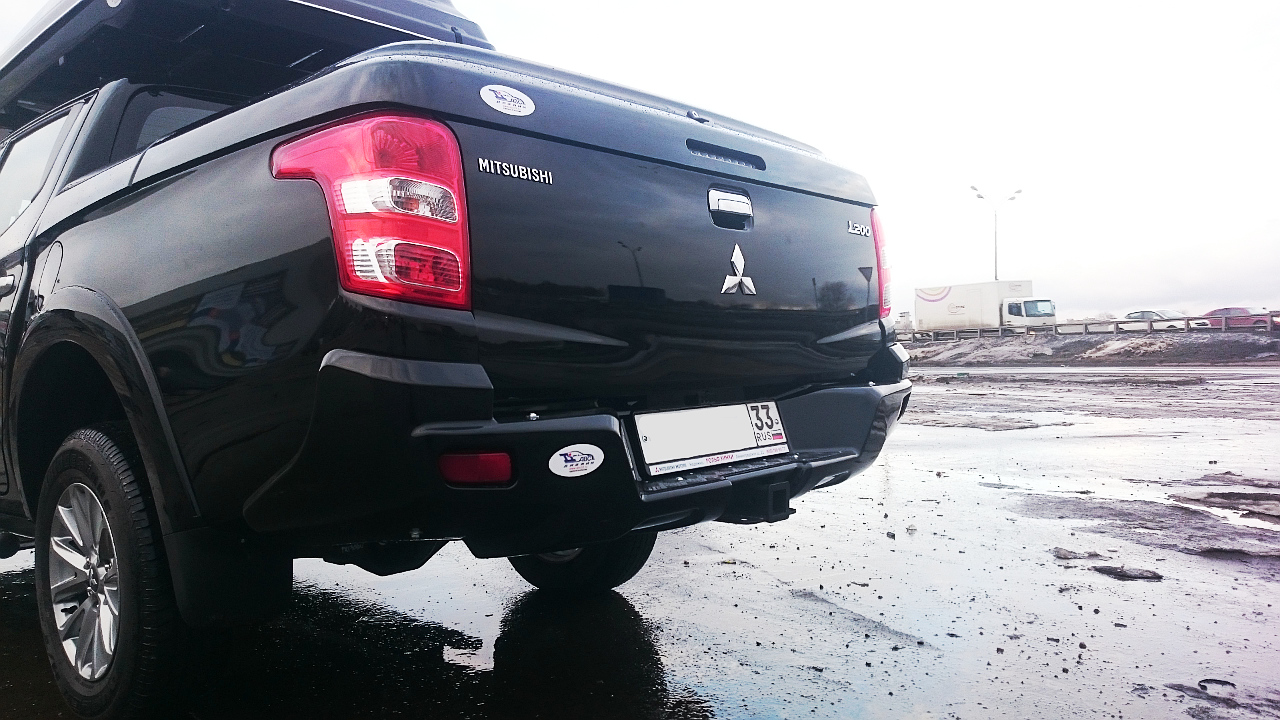 картинка Бампер задний Mitsubishi L200 2015-2019/Fiat Fullback 2016- под покраску АВС-Дизайн