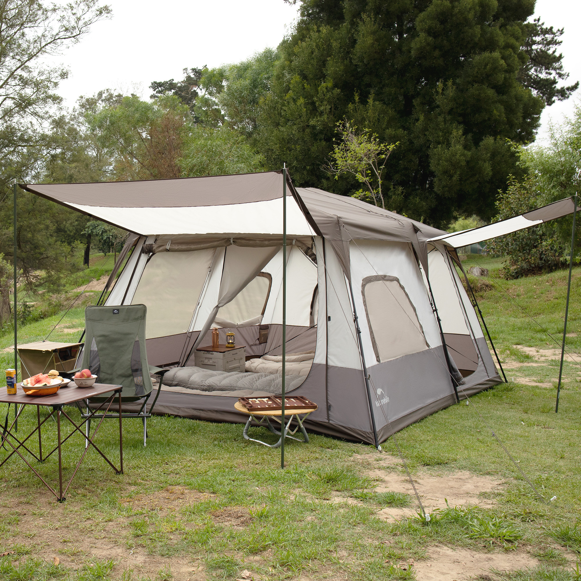 картинка Палатка Naturehike Cape 12.9 быстросборная, серая