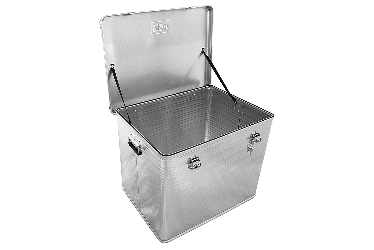 картинка Ящик алюминиевый РИФ усиленный с замком 782х585х622