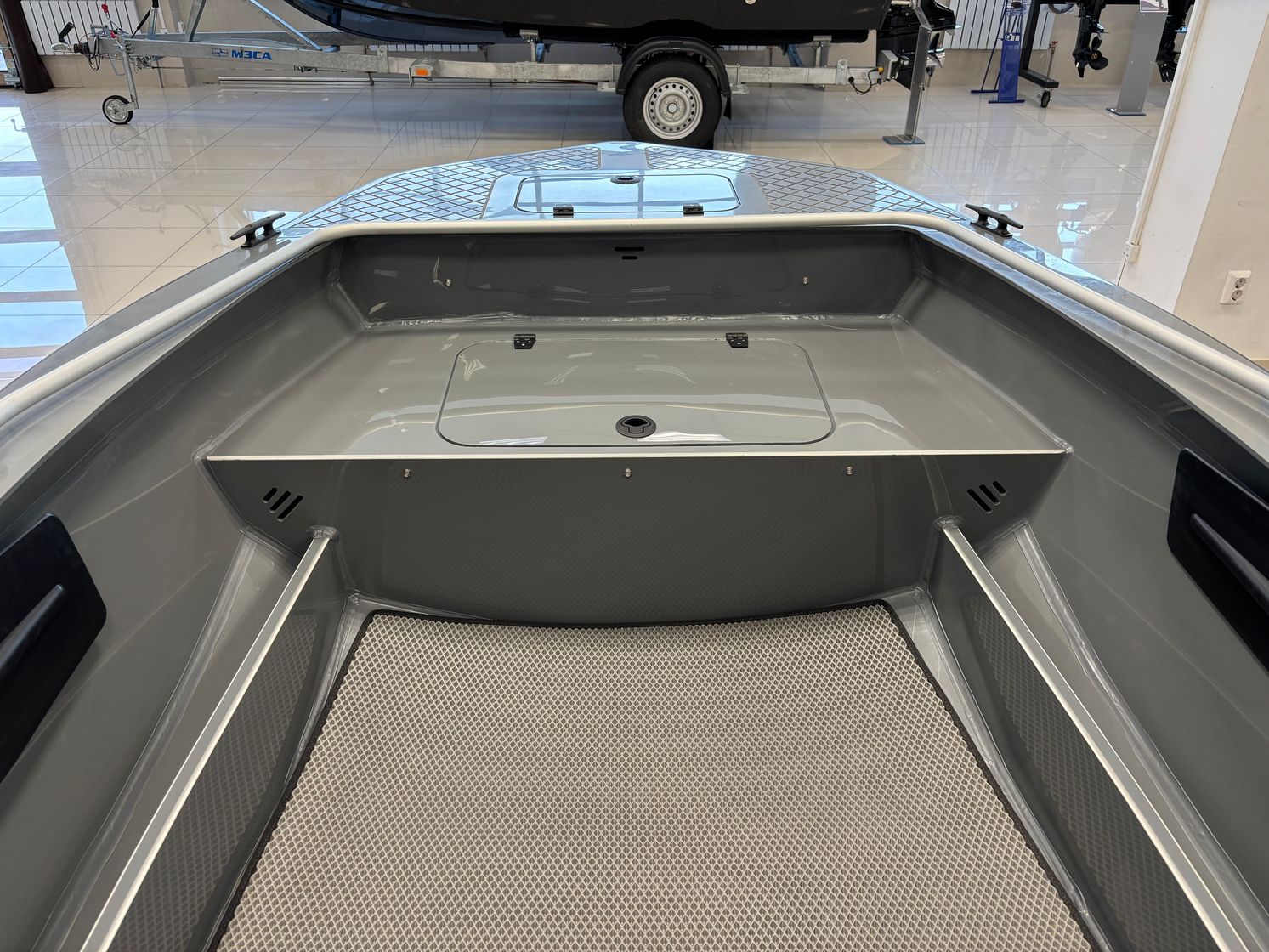 Моторная лодка Swimmer 430, тент ходовой, тент транспортировочный
