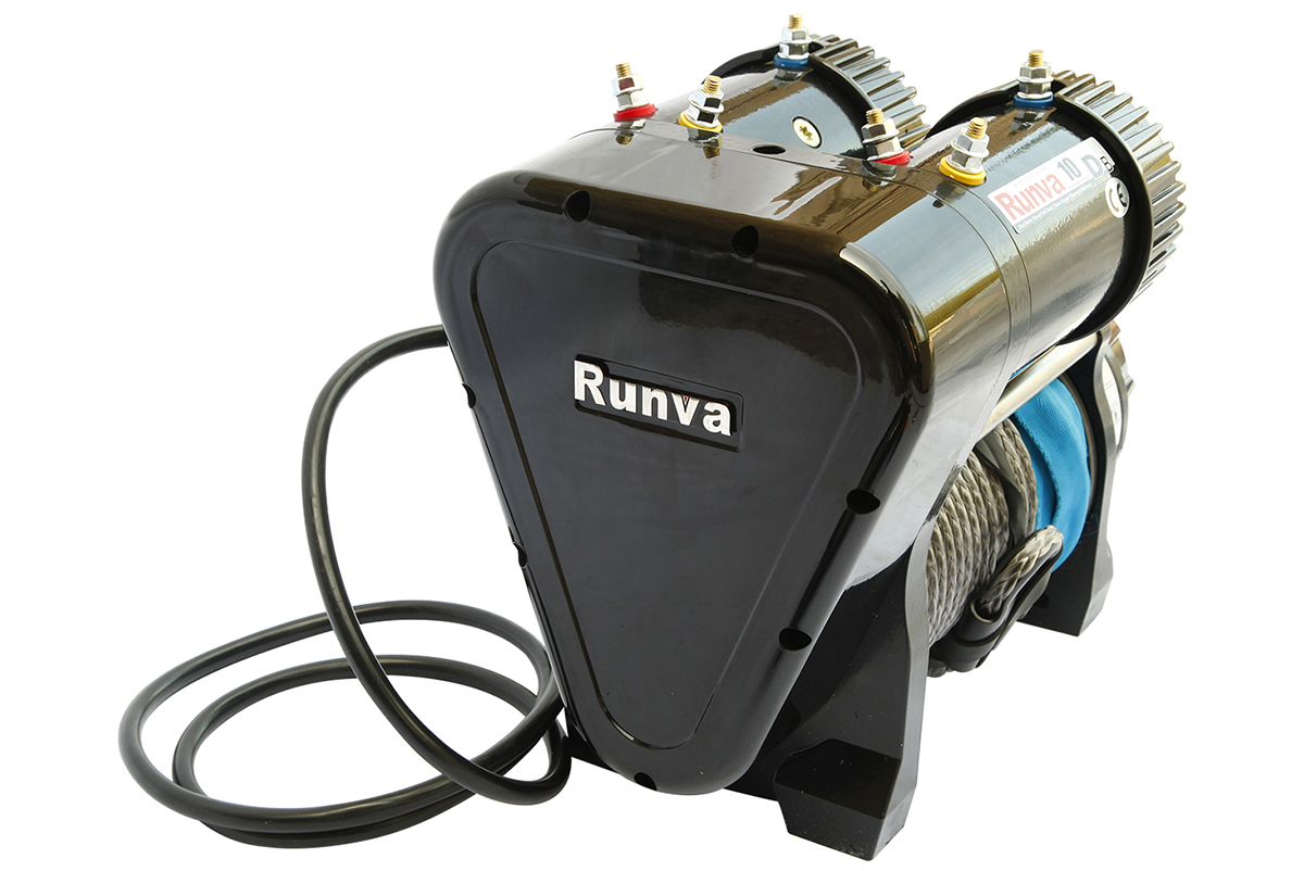 картинка Лебедка Runva 10000 lbs, 12В 4500кг 2-х моторная синтетика