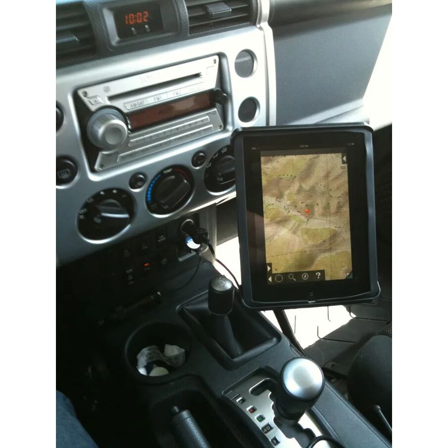RAM-B-316-1-TAB3 автомобильный держатель RAM для iPad 1-4 без чехла или в тонком чехле, шары 25 мм (1")