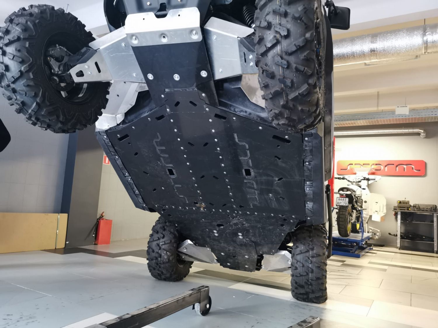 Защита днища HDPE для CAN-AM Traxter/Defender, 2 021-, , Полиэтилен