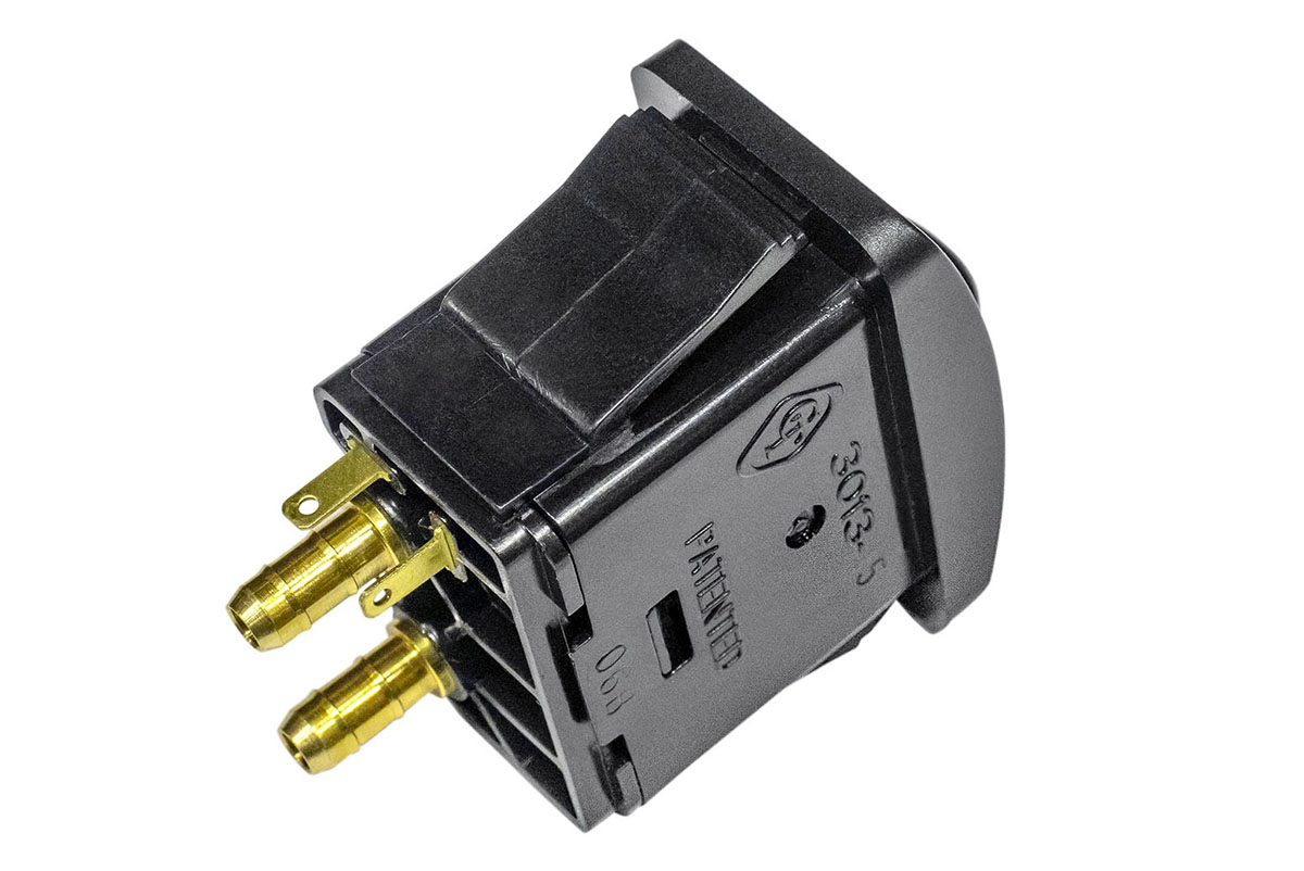 картинка Пневмопереключатель с электроконтактами 2,8 мм