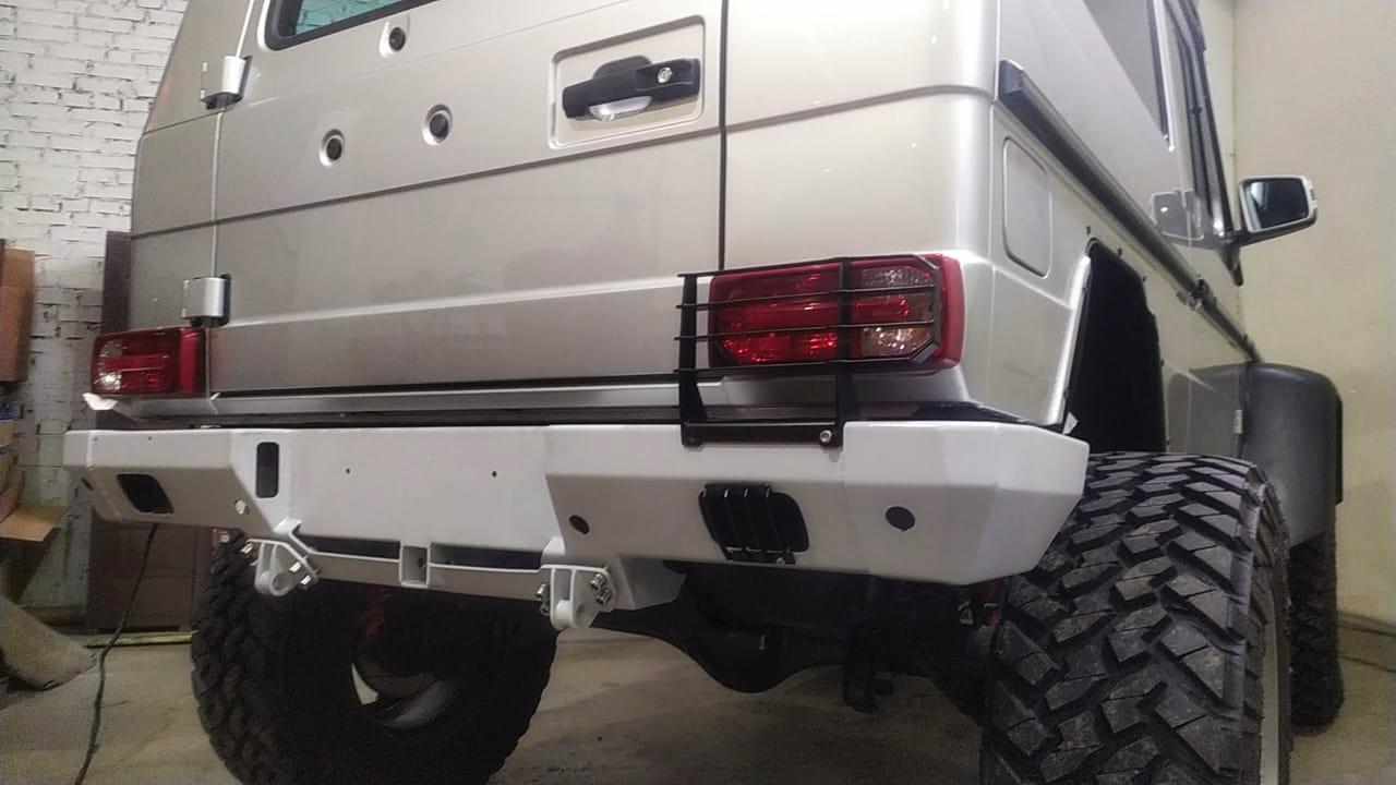 картинка Бампер задний KDT без места под лебедку для Mercedes-Benz G-класс