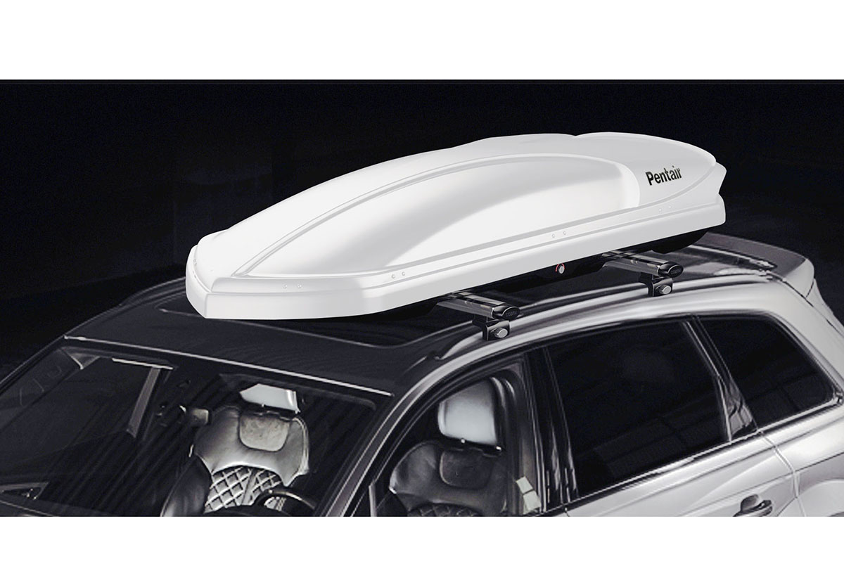 картинка Бокс автомобильный на крышу Pentair COBRA 420L белый глянец, двусторонний