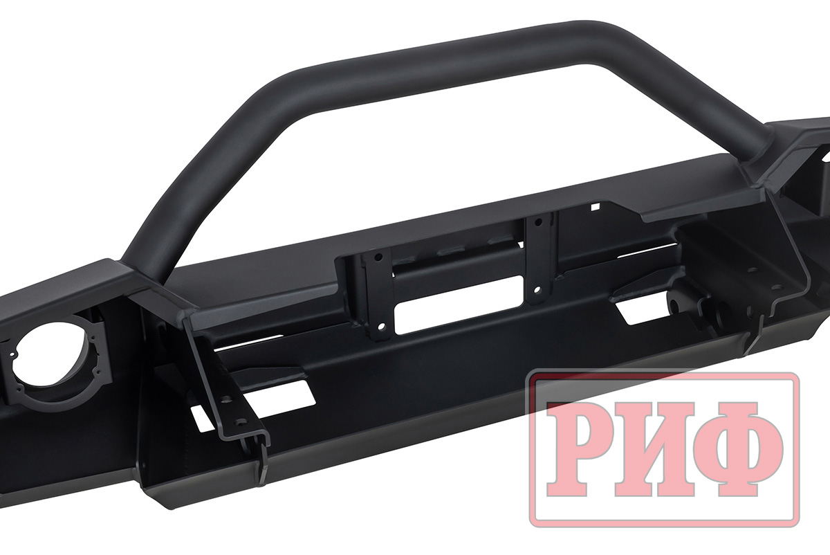 картинка Бампер силовой передний ГАЗ Соболь NN штатные фары, с дугой, стандарт