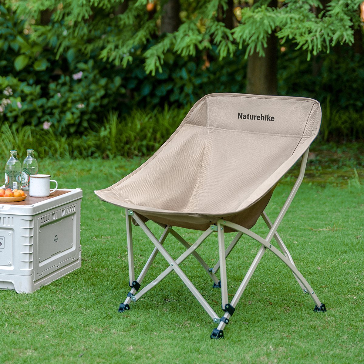 картинка Кресло туристическое Naturehike MW01, складное, КМФ, до 120 кг.