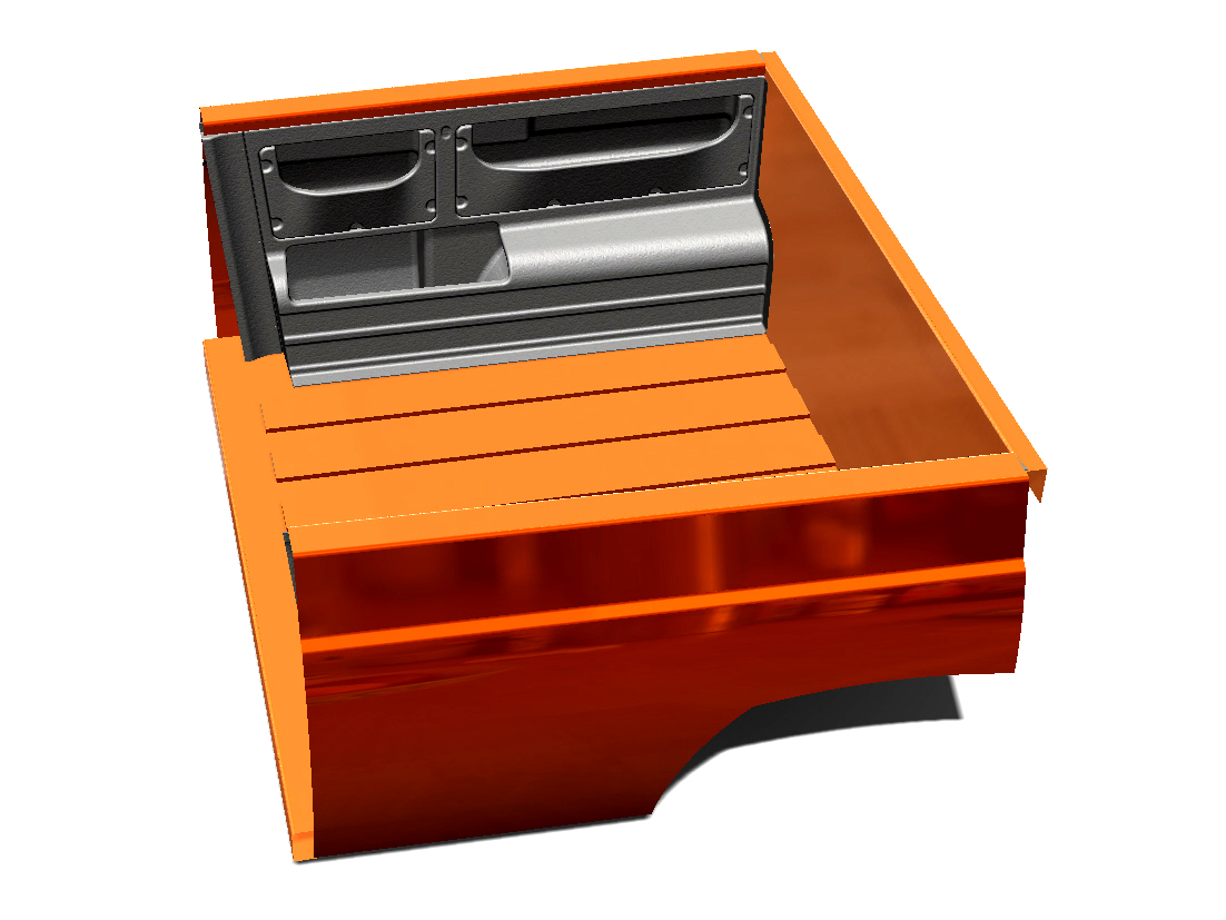 картинка Боковые панели грузового кузова с органайзером АВС-Дизайн UAZ Пикап ABC.UAZ.CP.007