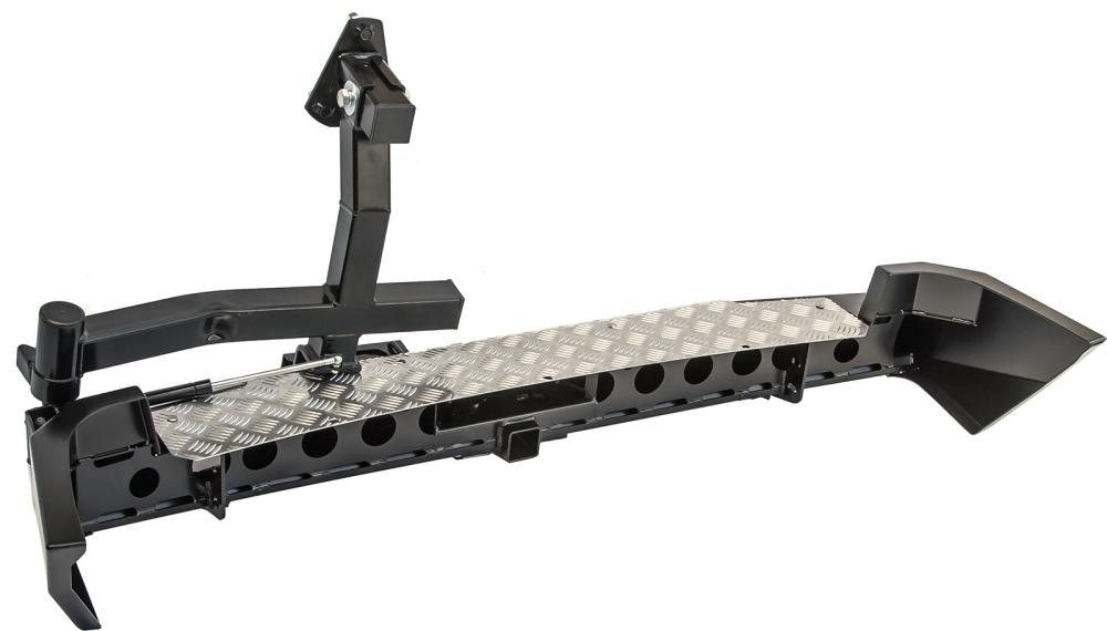 картинка Бампер задний РИФ ШЕВИ-НИВА с квадратом под фаркоп и калиткой