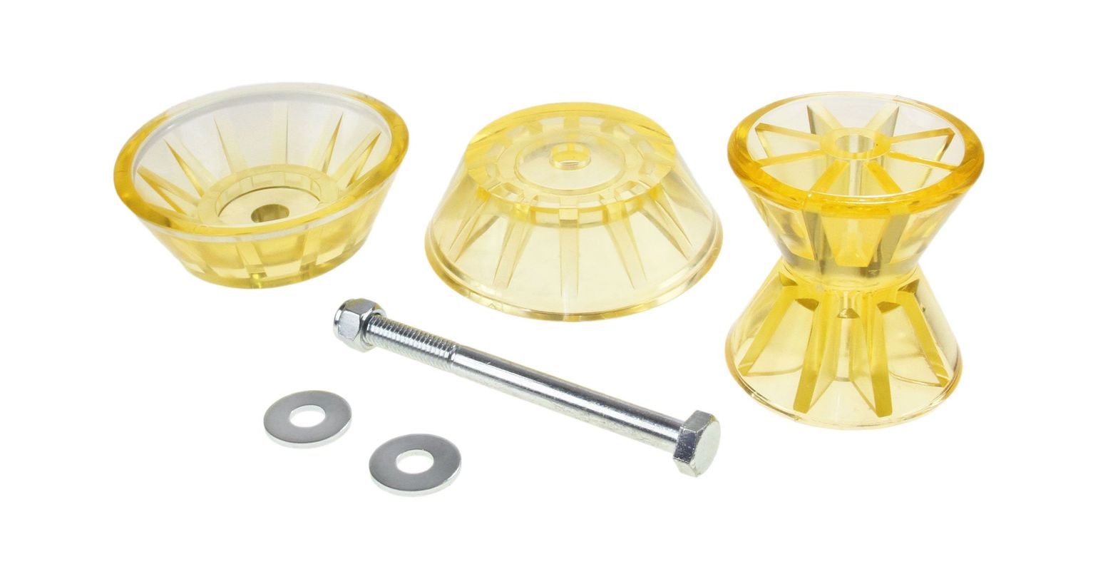 картинка Ролик носовой 4" желтый с крепежом