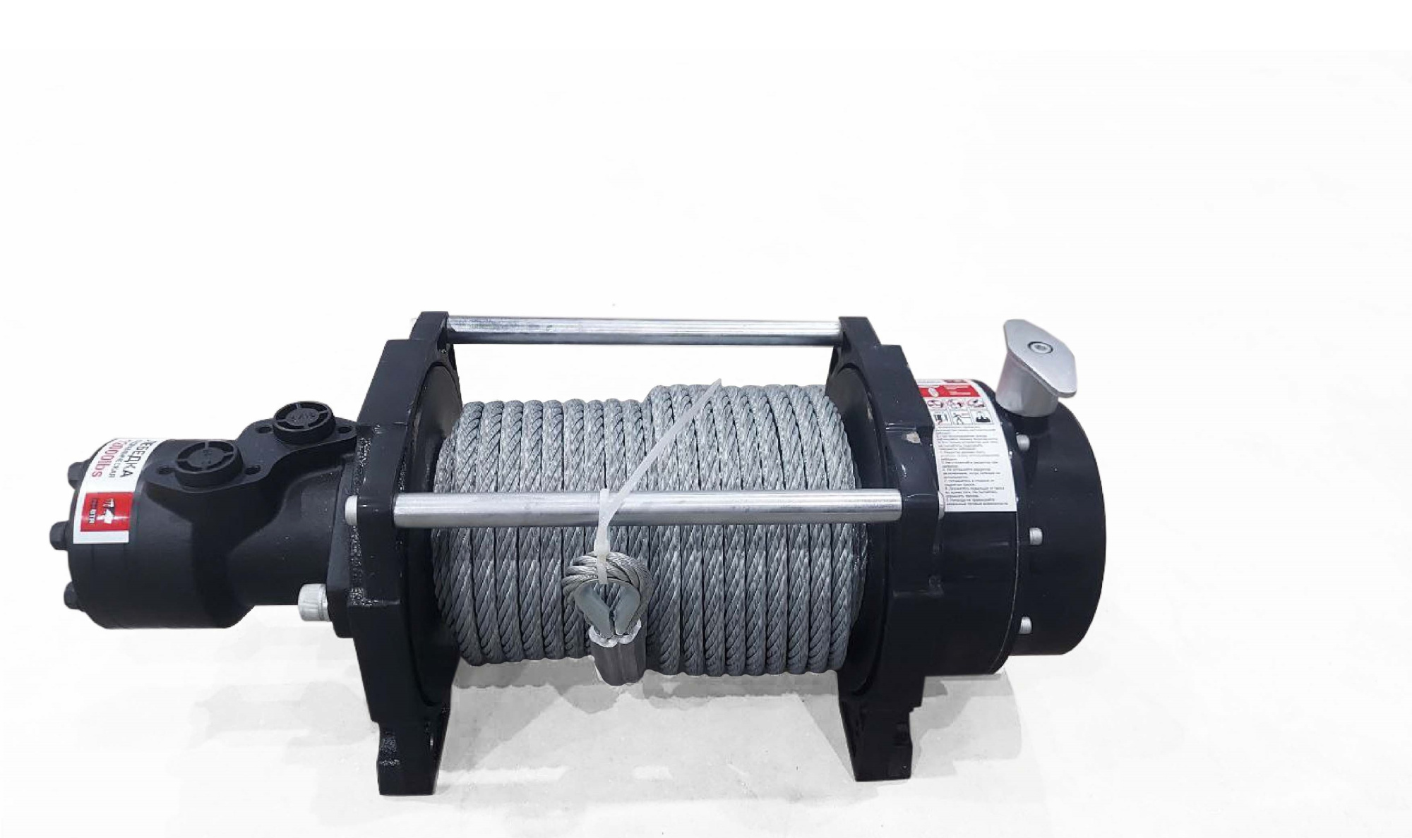 картинка Гидравлическая лебедка redBTR 12000lbs, стальной трос 10мм