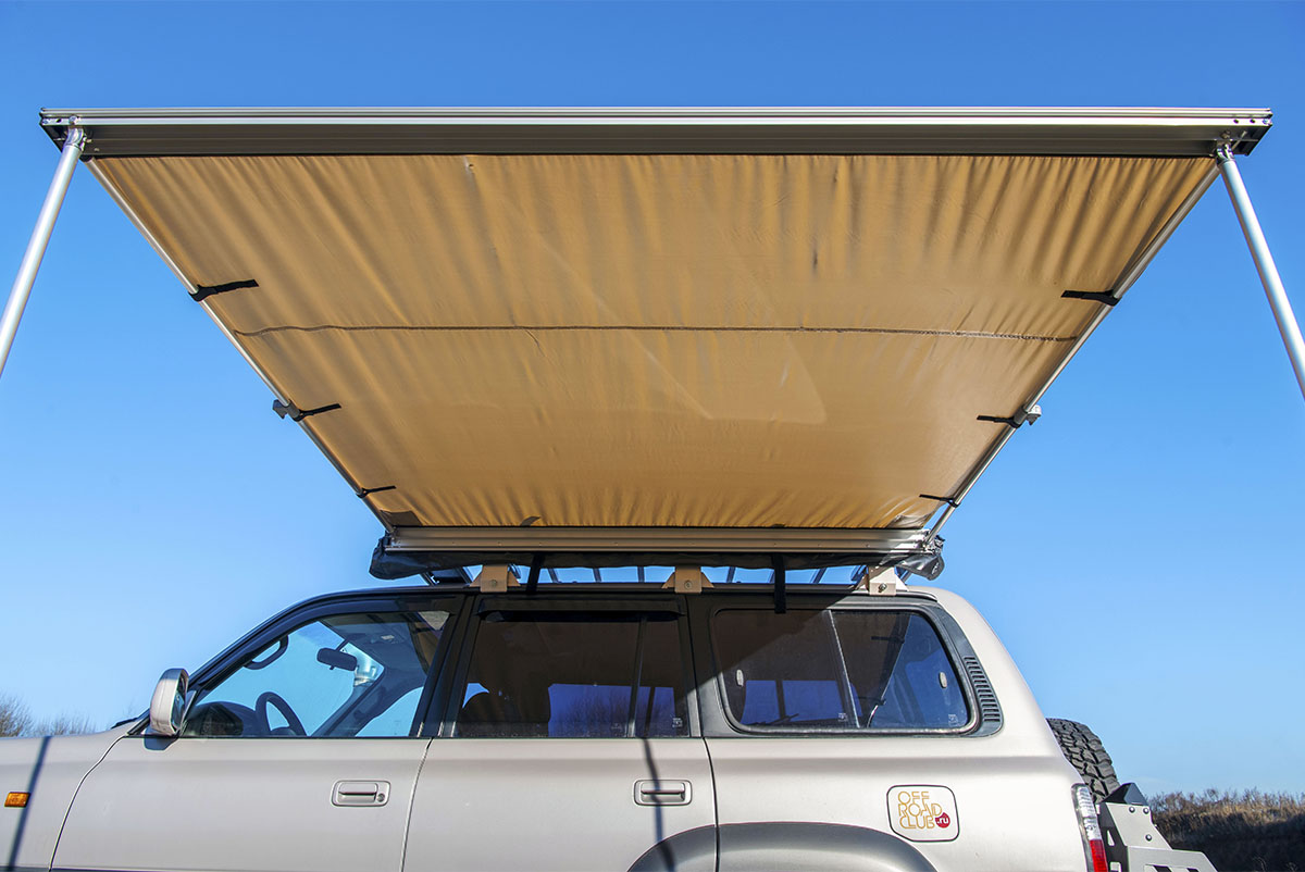 картинка Палатка с автомобильным тентом-маркизой, солнцезащитная РИФ  2х2 м 