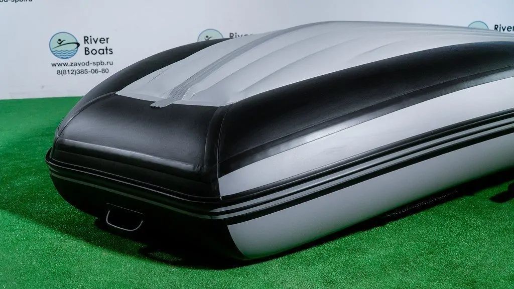 картинка Надувная лодка ПВХ, RiverBoats RB 340 НДНД, черно-серый