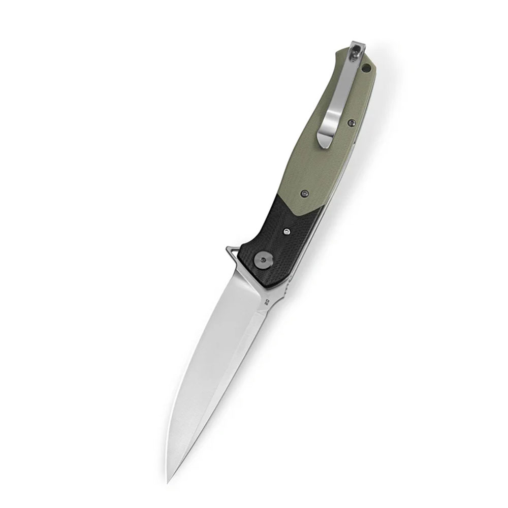 картинка Нож Bestech Swordfish сталь D2, рукоять G10 черно-бежевая