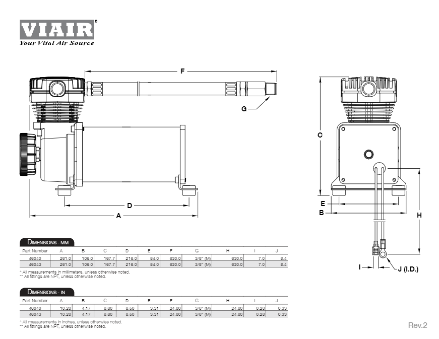 картинка Компрессор автомобильный стационарный Viair 460C хром 12v 