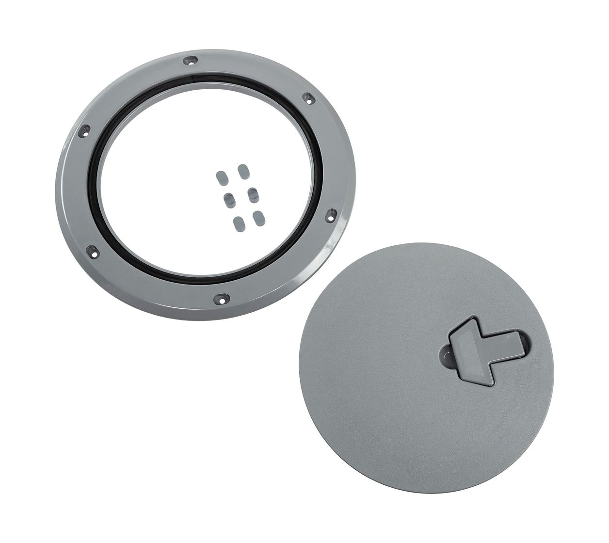 картинка Лючок палубный 185 мм, серый