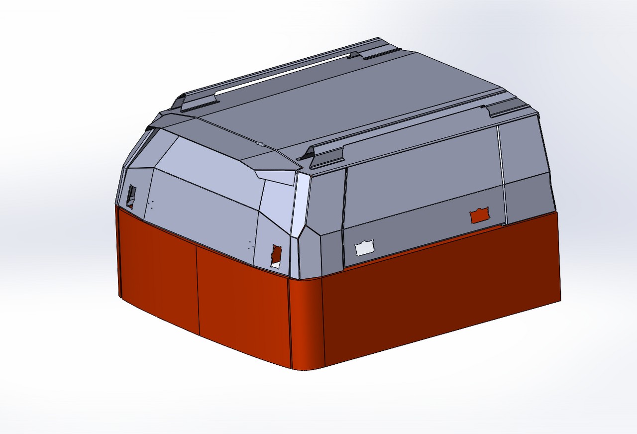 картинка Кунг алюминиевый для Mitsubishi L200 Long (2013-2014) 3 двери — KDT 13282L