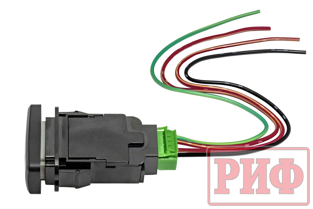 картинка Кнопка ВКЛ/ВЫКЛ, белый, REAR DIFF LOCK TOYOTA 40x20 горизонтальная