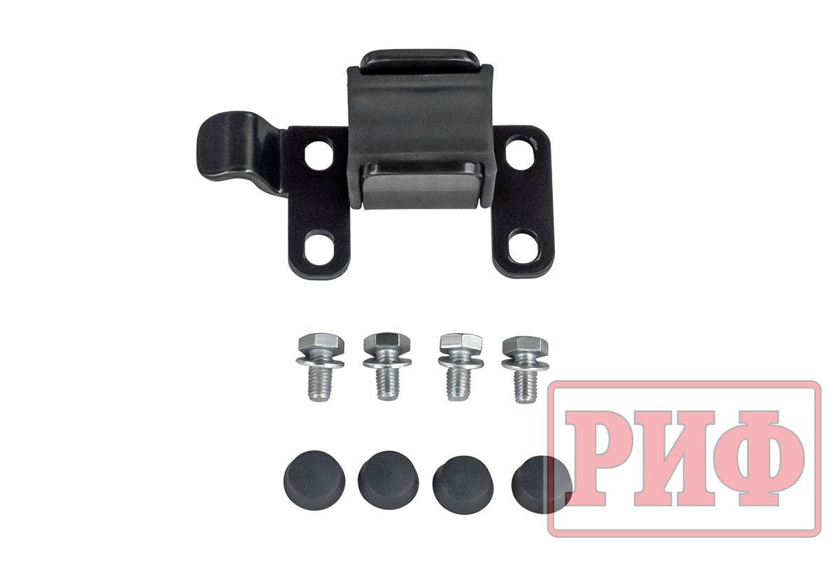 картинка Бампер задний РИФ Toyota Land Cruiser 78 с квадратом под фаркоп, калиткой и фонарями