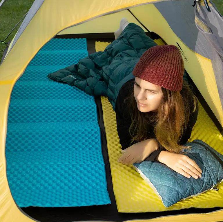 картинка Коврик туристический Naturehike 187х56х2,5 см. IXPE, голубой