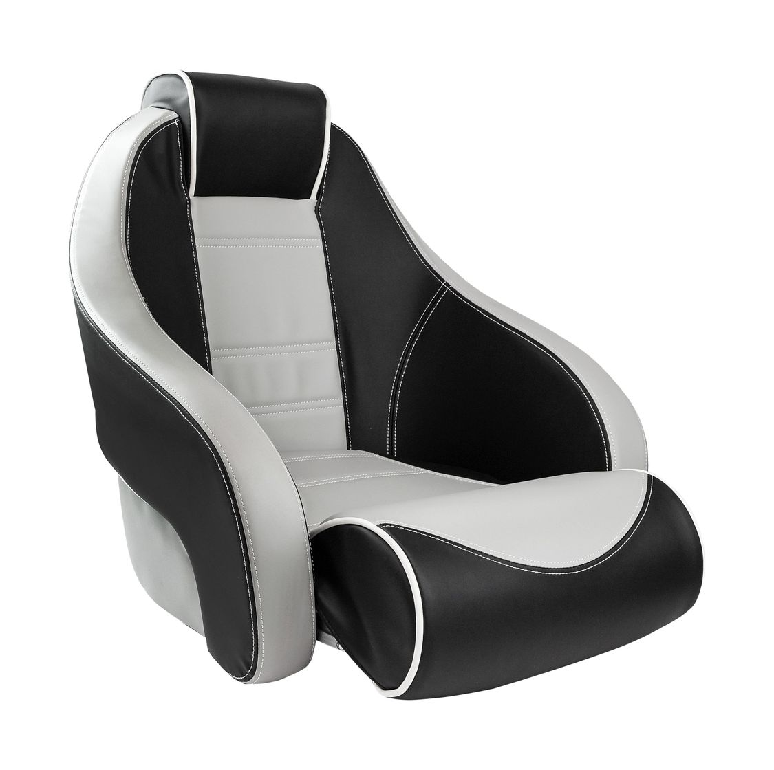 картинка Кресло с болстером Stingray, обивка винил, цвет черный/серый