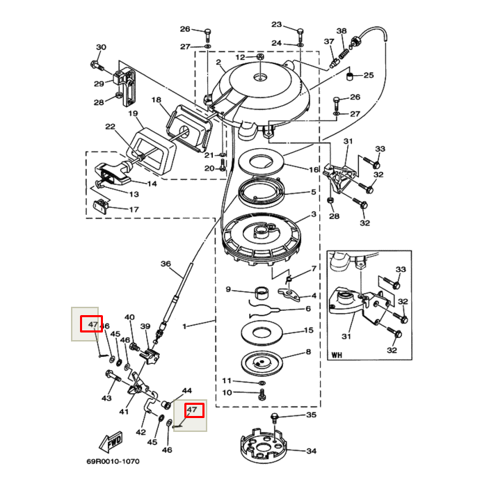 картинка Шплинт 1,3х15мм Yamaha (YUELANG)
