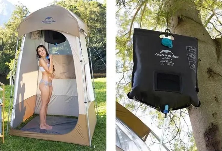 картинка Душ кемпинговый Naturehike переносной, 20 л, ПВХ