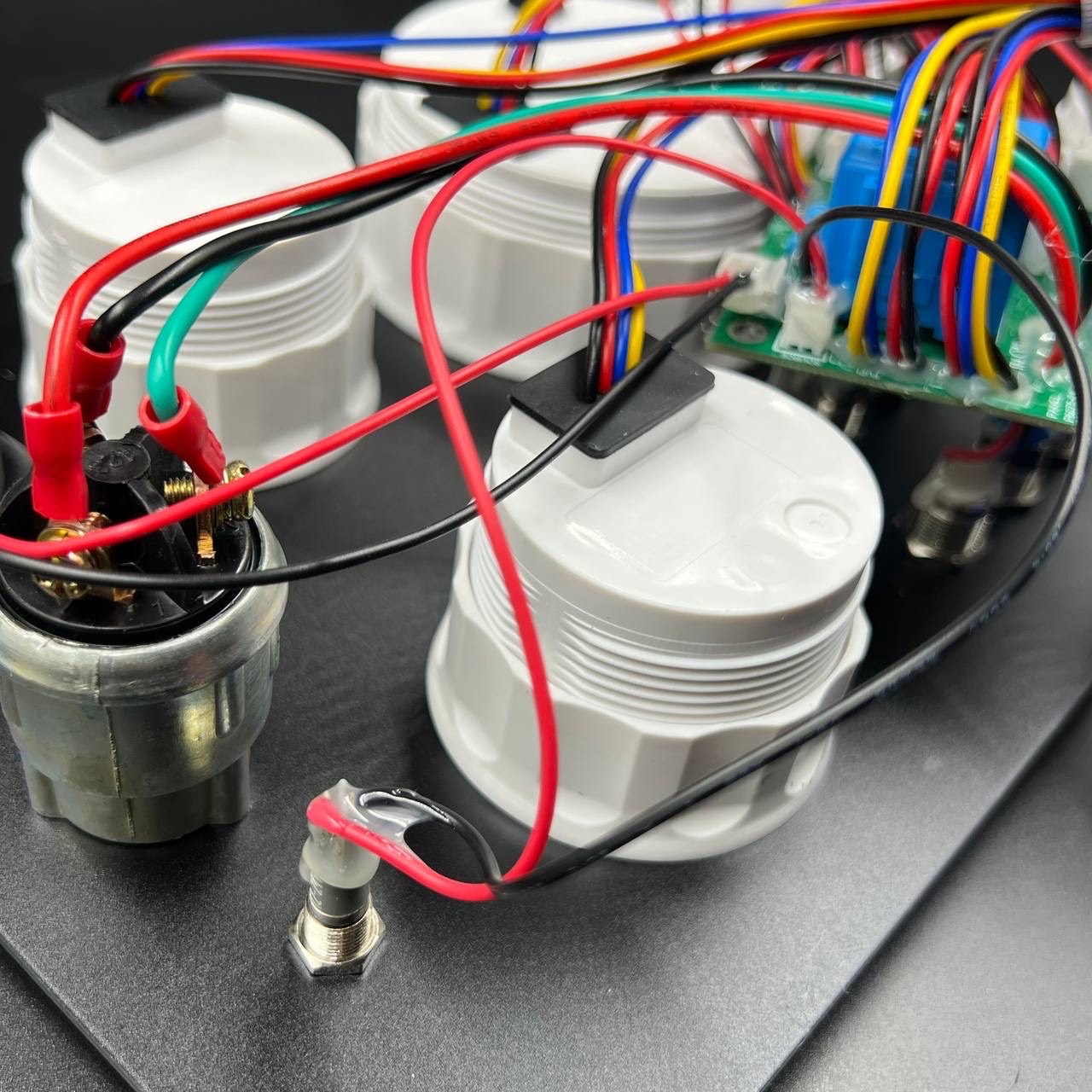 картинка Прибор многофункциональный электронный 5в1 (д.85мм; черный, хромированный ободок) (DEPO)