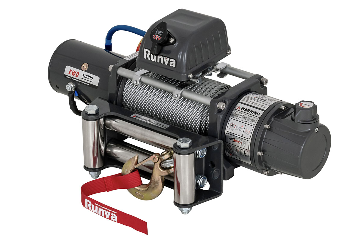картинка Лебёдка Runva 10000 lbs 4500 кг двухскоростная сталь 12В