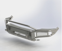 картинка Бампер силовой передний BMS ALFA для Додж Рам 1500 2009-2017 Покрытие Line-X