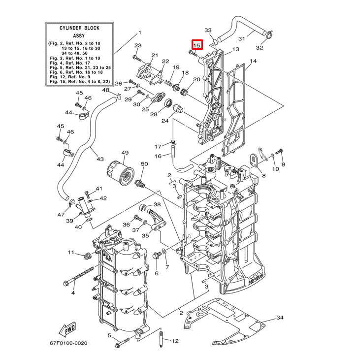 картинка Болт Yamaha M6x30 (YUELANG)
