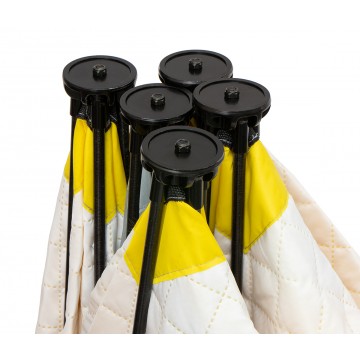 картинка Палатка зимняя HELIOS утепленная Куб 1,5х1,5 (желтый/серый)