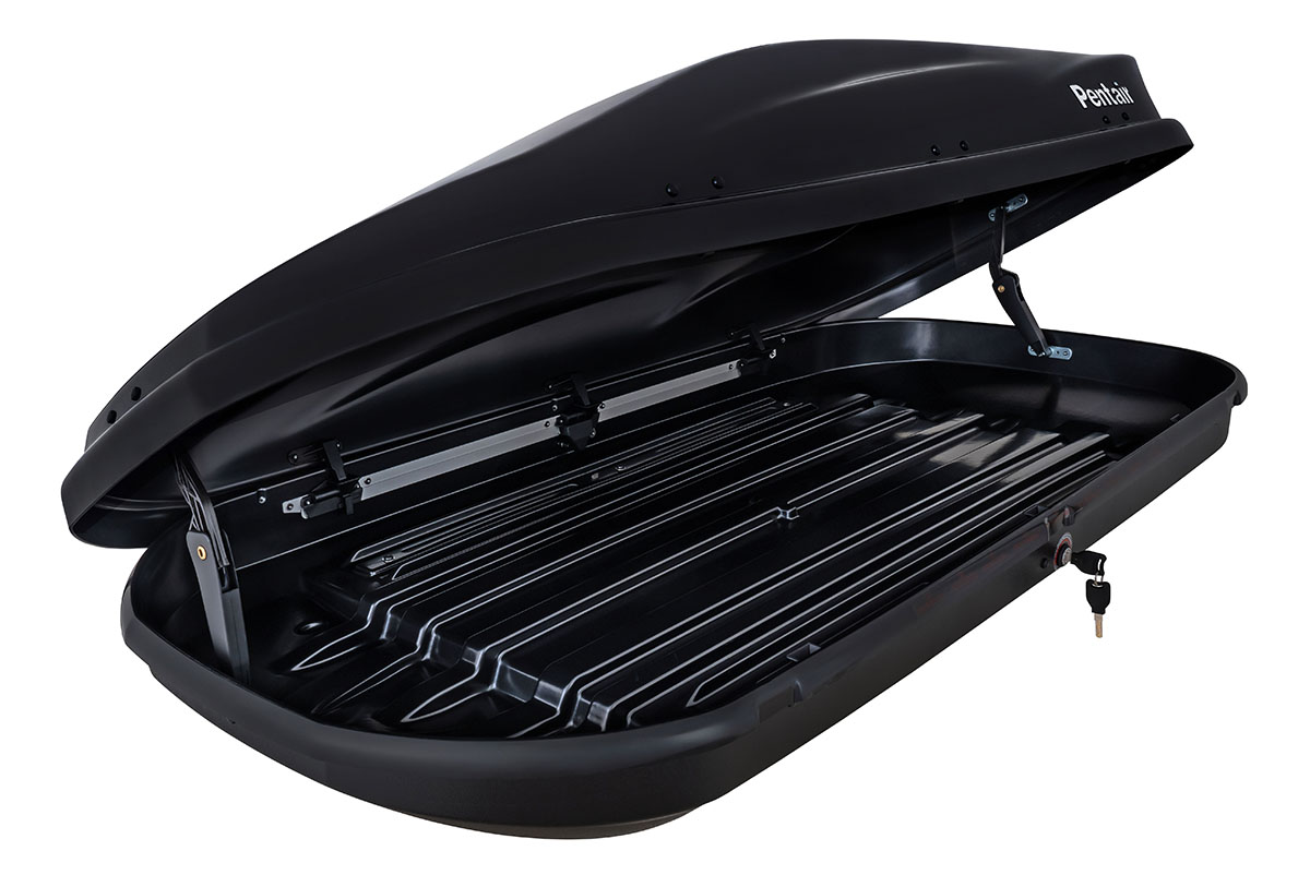 картинка Бокс автомобильный на крышу Pentair PYTHON 400L черный глянец, двусторонний