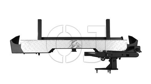 картинка Бампер задний Nissan Navara III рестайлинг 2010-2015 стандарт,  лифт 50 03.168.02 OJ