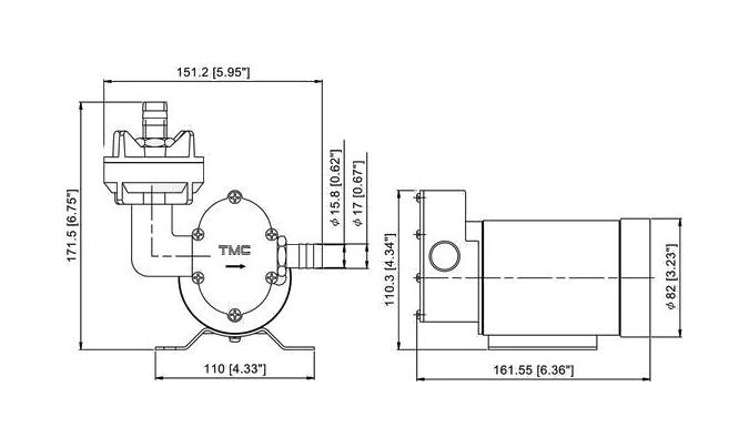 картинка Помпа топливная, 12 В