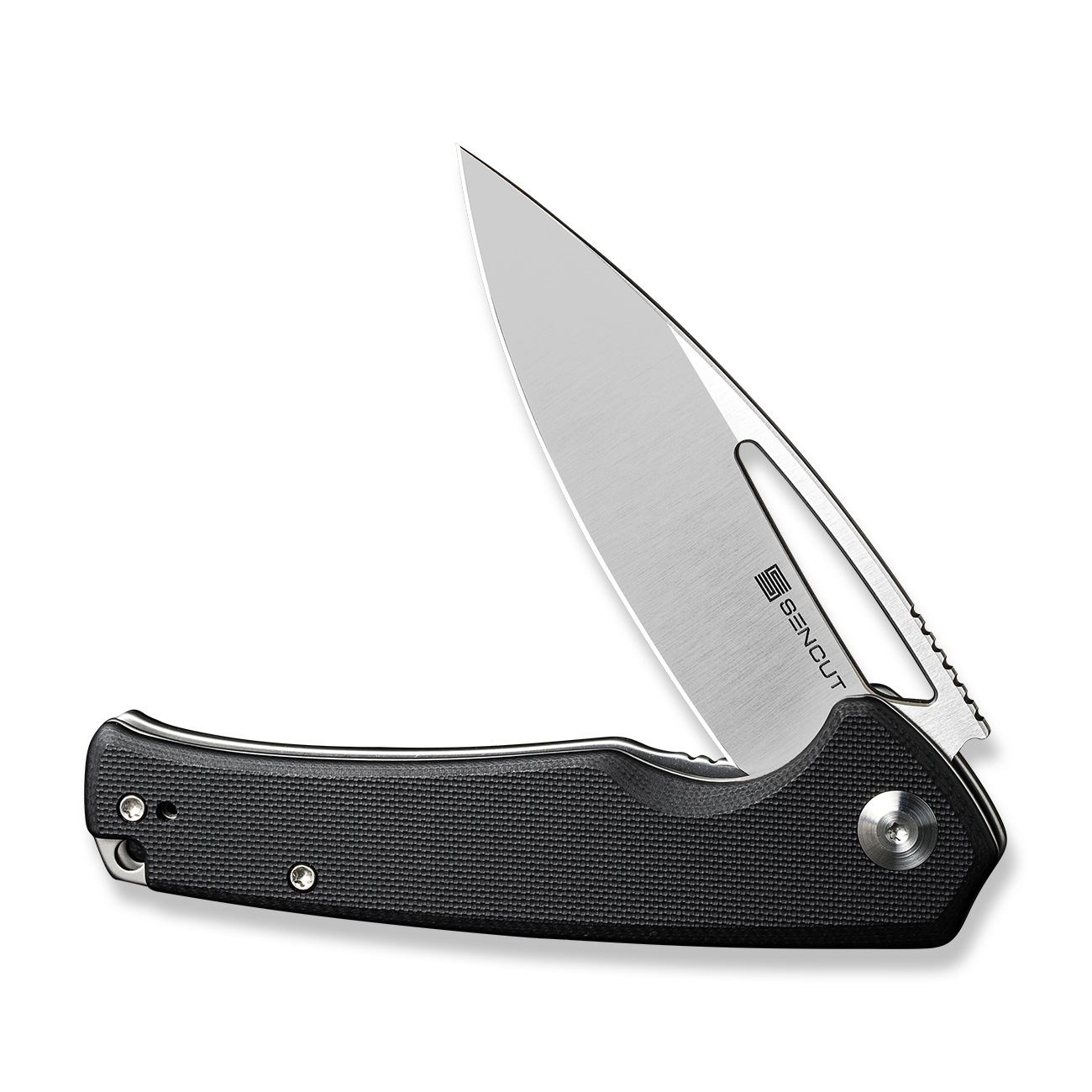 картинка Складной нож SENCUT Mims 9Cr18MoV Steel Satin Finished Handle G10 Black