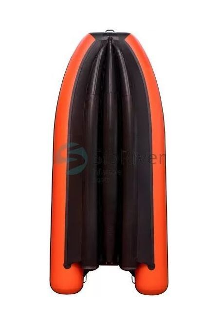 картинка Надувная лодка ПВХ Абакан 380 Jet, фальшборт, красный/черный, SibRiver