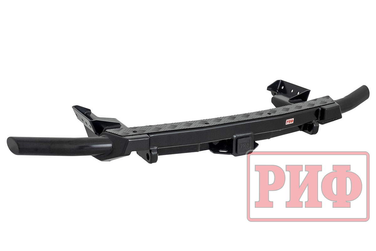 картинка Бампер задний РИФ Renault Duster 2021+ c квадратом под фаркоп