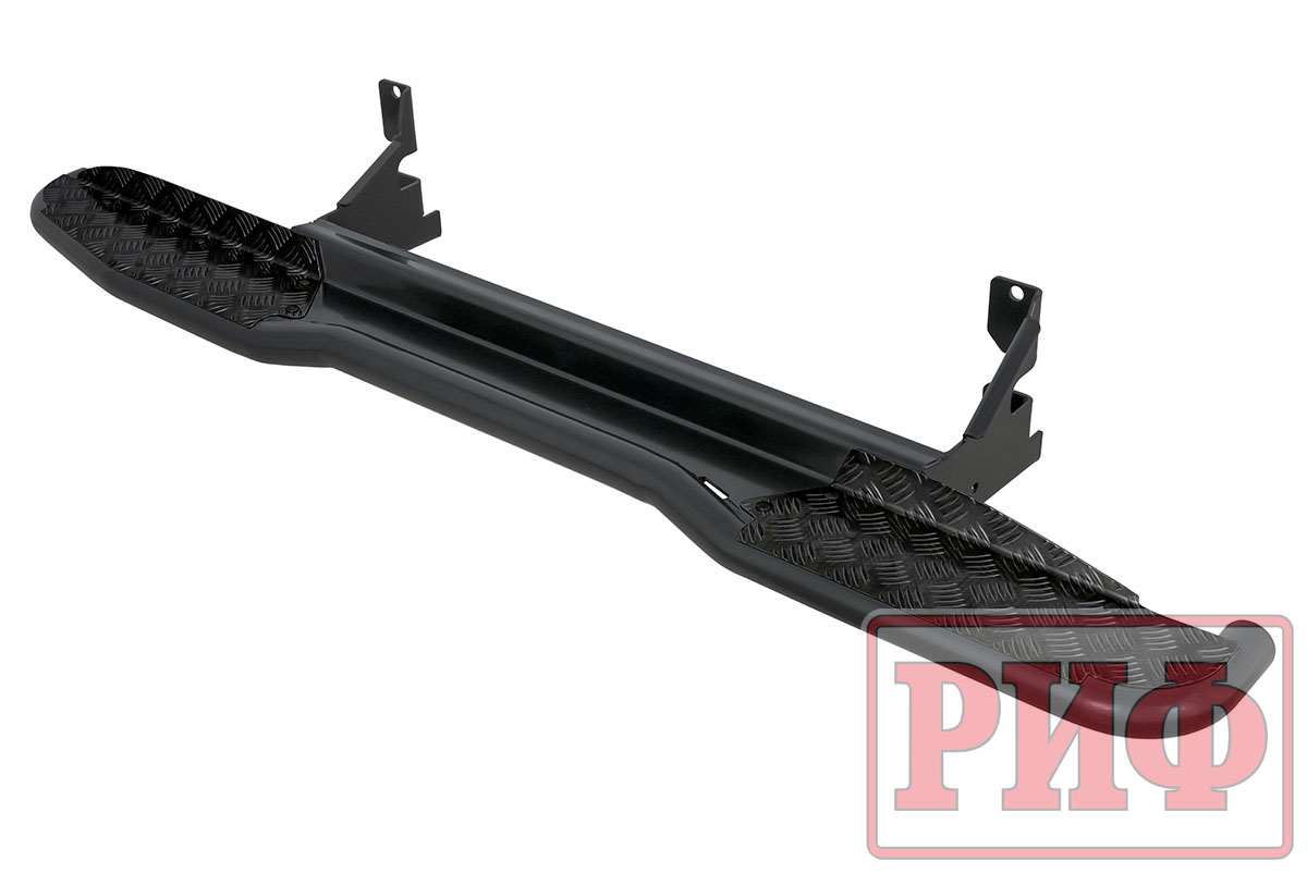 картинка Пороги Toyota Land Cruiser Prado 150 чёрные силовые РИФ