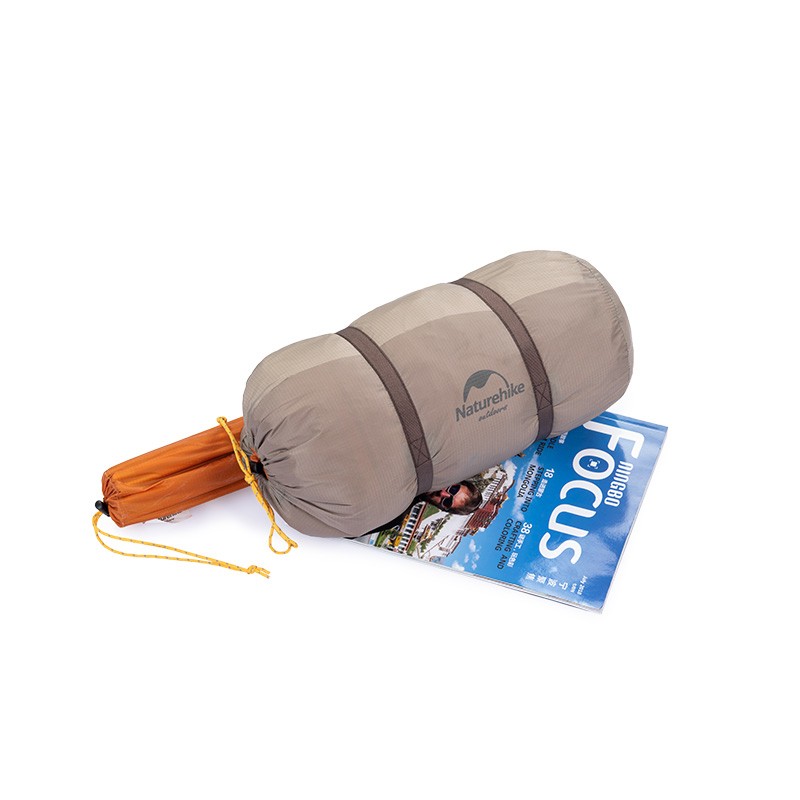картинка Палатка сверхлегкая Naturehike Nebula 2  NH19ZP011 двухместная, серая, 6927595745656