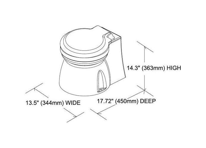 картинка Унитаз с электрической помпой 24 В