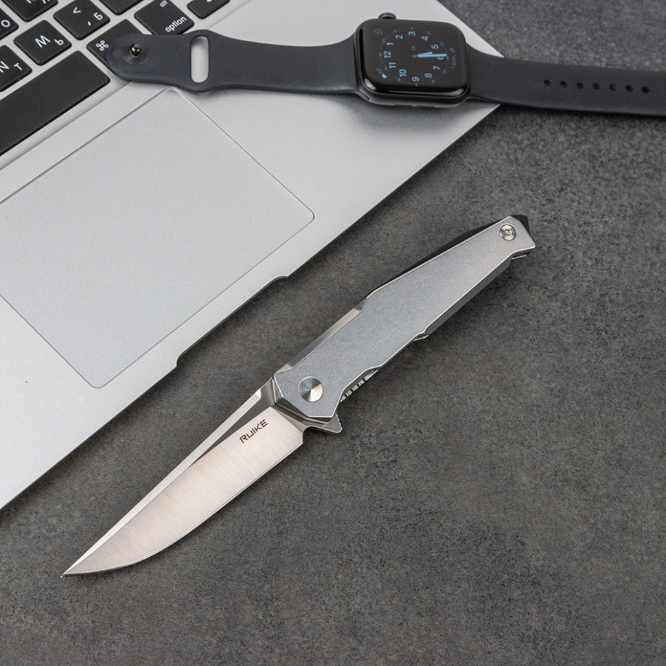 картинка Нож Ruike P108-SF серебряно-синий