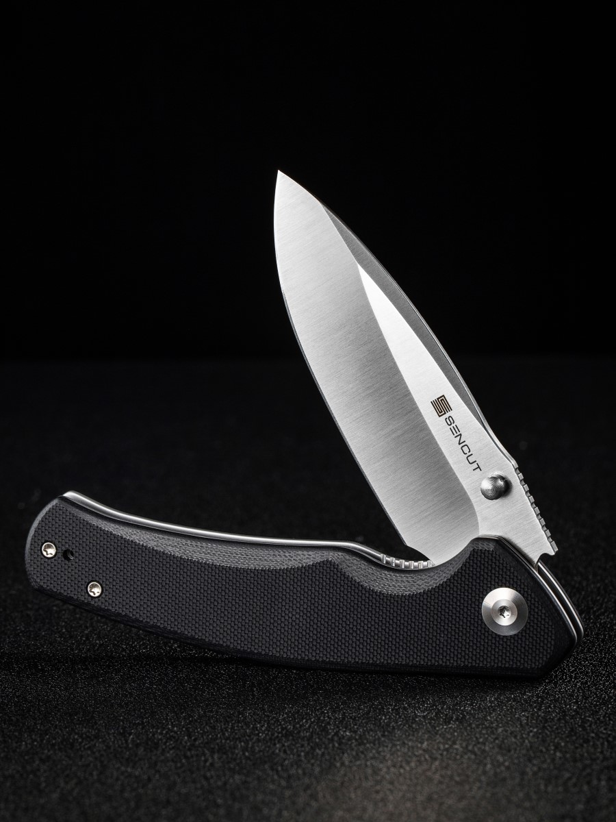 картинка Складной нож SENCUT Slashkin D2 Steel Satin Finished Handle G10 Black