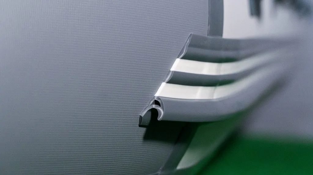 картинка Надувная лодка ПВХ, RiverBoats RB 350 НДНД, серо-оранжевый