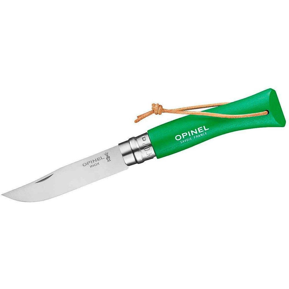 картинка Нож Opinel №7 Trekking нержавеющая сталь, зеленый, 002210